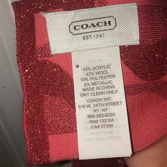 Coach scarf and vest set - Picture 3 of 5